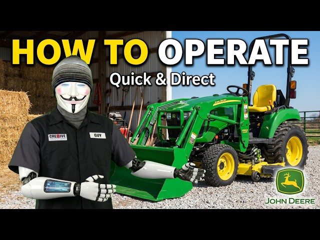 John Deere 2305 Compact Tractor Operation Instructions | How To Use Controls | Tips To Start Operate
