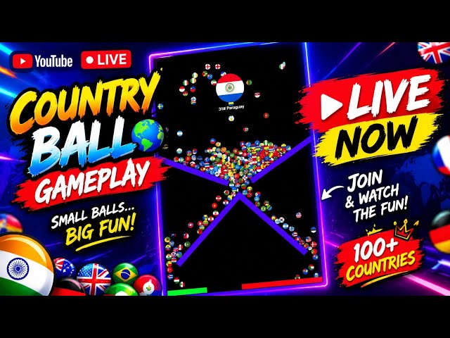 🌍 COUNTRY BALLS LIVE 🔴 Can Paraguay Survive? 😂 100+ Countries Battle!