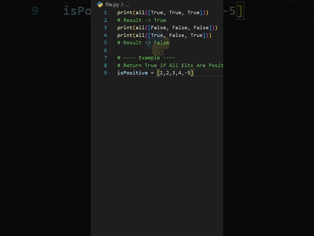 All Function in Python