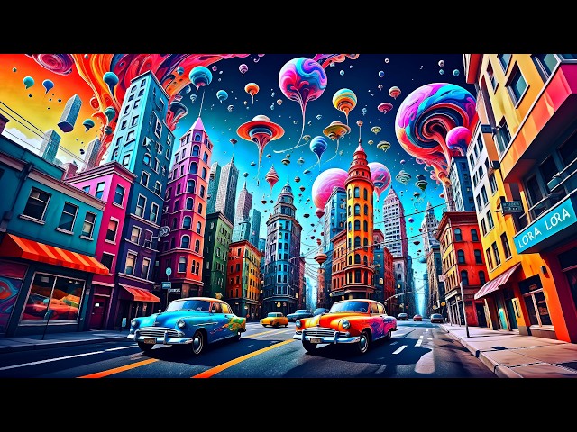 Psychedelic City: Uplifting Animation by AI