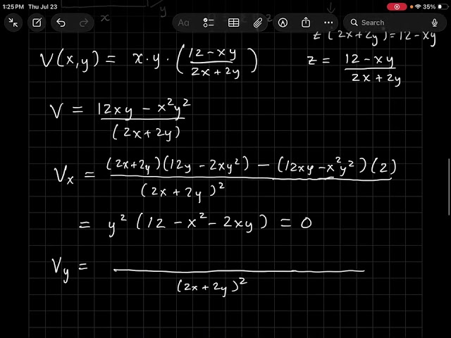 7 Optimization and Absolute Extrema