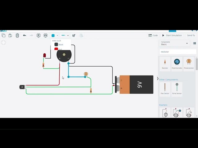 Transistor Based Intruder Alarm Circuit | Tinkercad Tutorials #7 | Gyanova