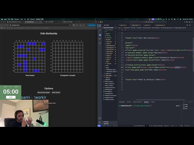 Day 48 learning web dev to make cool stuff | study, code, hangout
