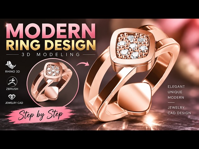 Ring creation Rhino tricks | Easy ring creation #rhino #jewelrydesign #3dmodelingtutorial