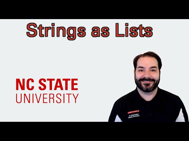 Strings as Lists