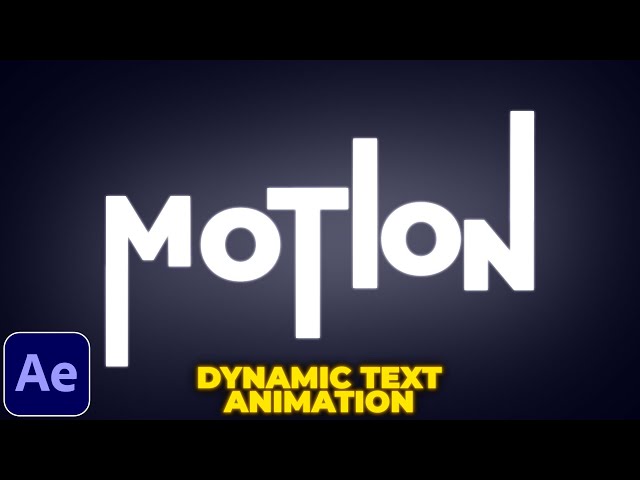 Dynamic Text Animation Tutorial in After Effects | Motion Graphics Tutorial