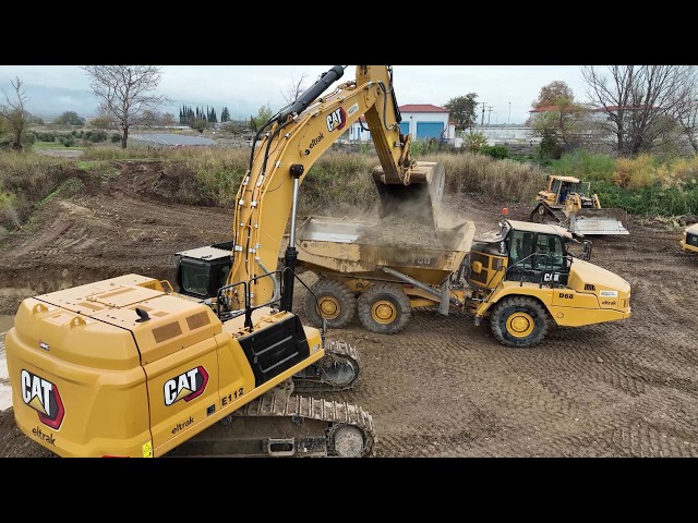 Earthmoving in Action: New Caterpillar Fleet Works To Expand Riverbed For Flood Control- Interkat SA