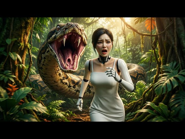 3,000 Years Later: Robot Girl Survival in Deep Jungle - Giant Snake Attack!