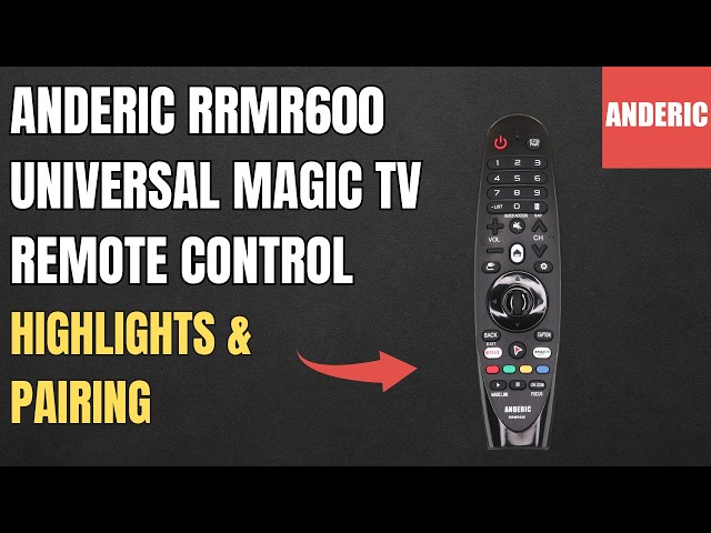 Anderic RRMR600 Universal Magic TV Remote Control for LG with Pointer - Highlights & Pairing