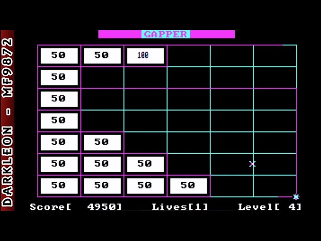 Gapper © 1986 - PC DOS - Gameplay