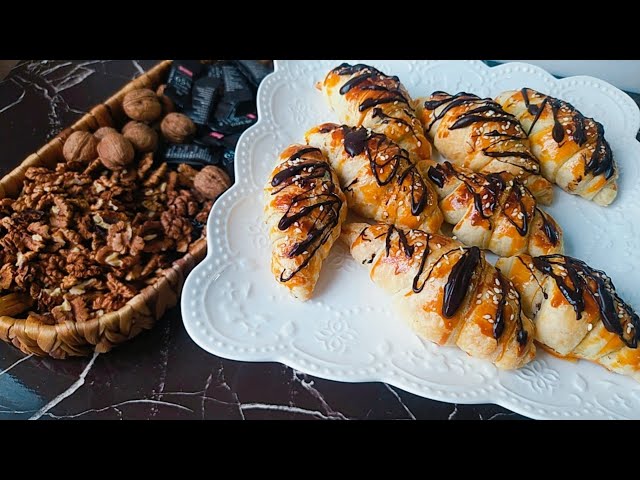 Chocolate Croissant Baking Tutorial / Easy Chocolate Croissant Recipe/ Homemade Chocolate Croissants