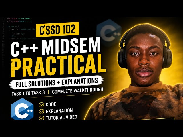How to Solve CSSD 102 C++ Task 2 | Debugging and Correcting C++ Code