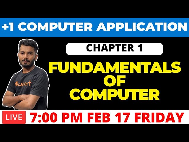 Plus One Model Exam Computer Application Chapter 1 Fundamentals of Computer
