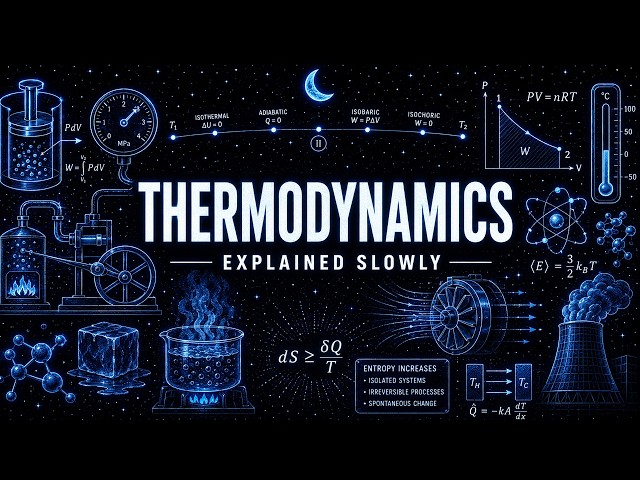 Every Confusing Thing About Thermodynamics Explained Slowly (For Sleep)