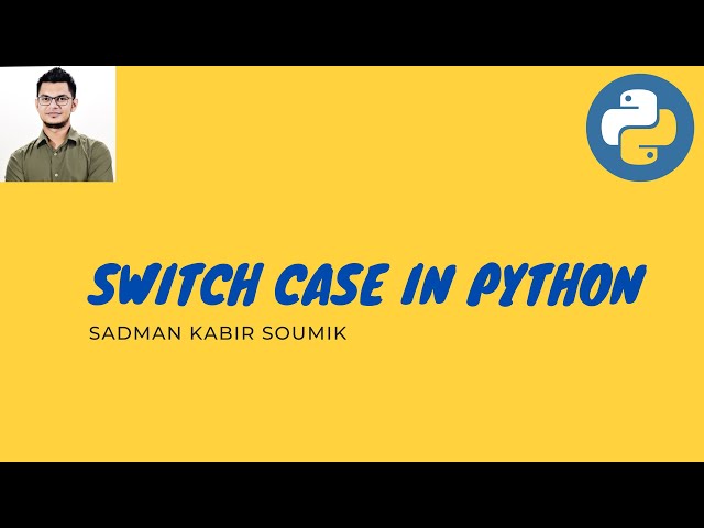 Switch case in Python