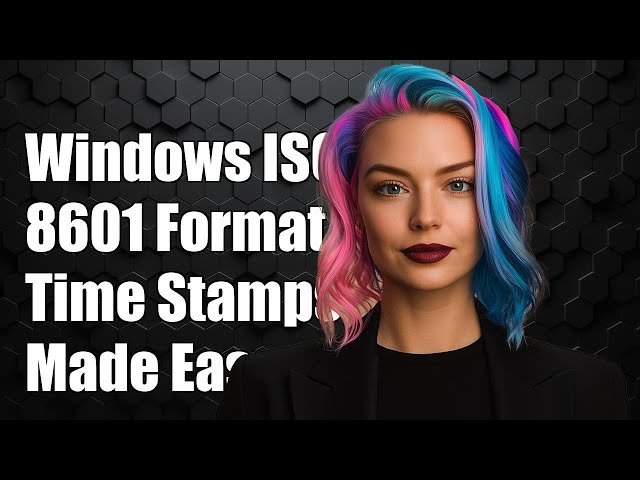 Windows ISO 8601 timestamp