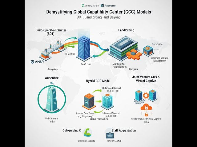 Demystifying Global Capability Center (GCC) Models: BOT, Landlording, and Beyond