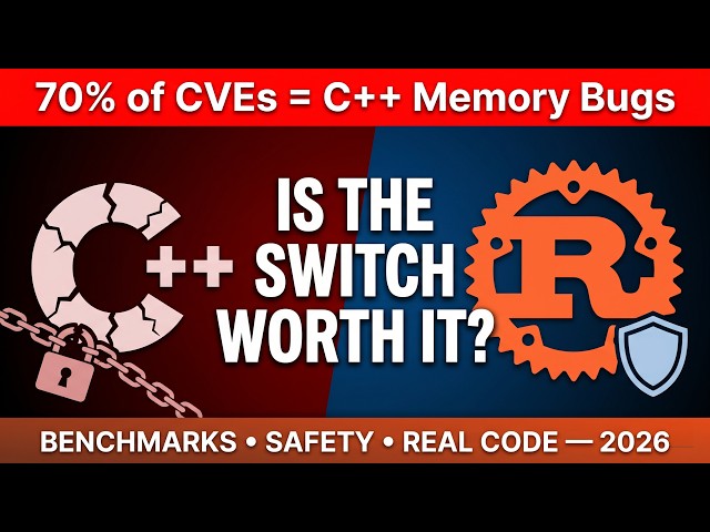 Rust vs C++ in 2026 — Is the Switch Finally Worth It? (Benchmarks, Safety & Real Code)