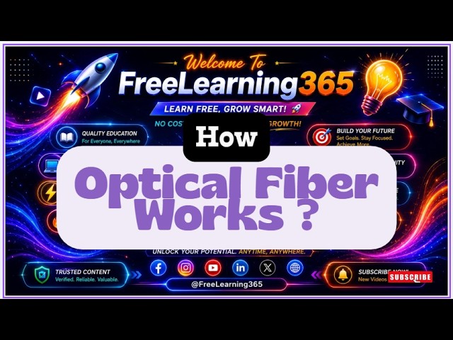 🤯 How The Entire World Uses LIGHT For Internet | Optical Fiber Explained  #FiberOptics #Internet