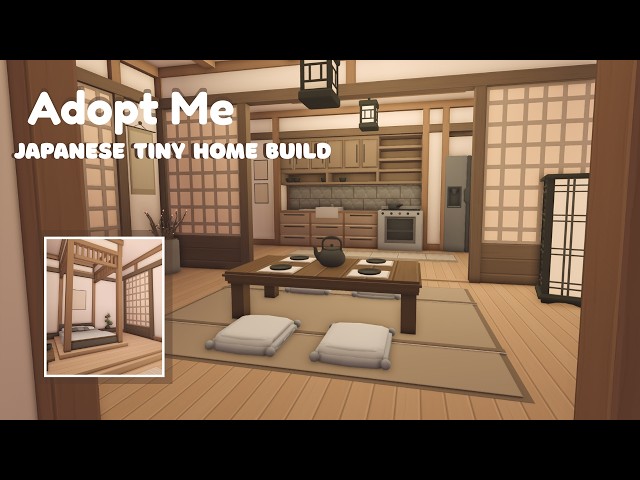Japanese Tiny House Speed Build Tutorial - Adopt Me - ROBLOX