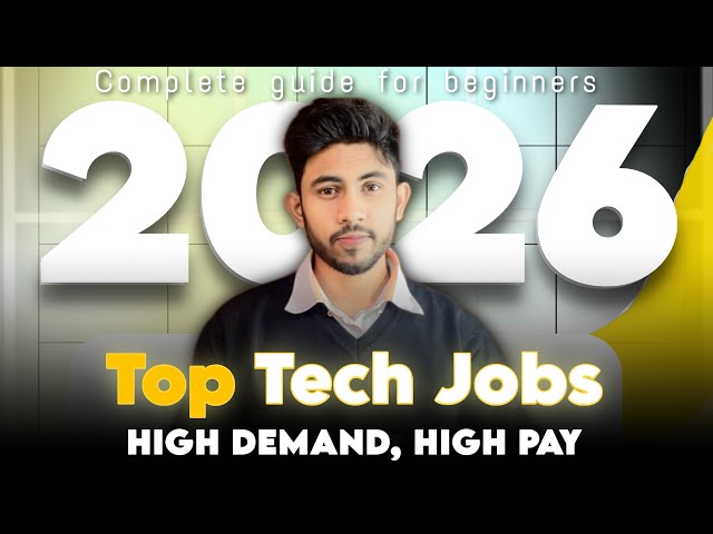 Top 10 Fastest Growing Tech Jobs in 2026  | High Paying IT Careers You Must Learn Now!