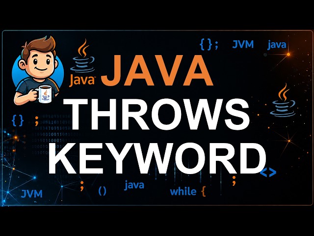 84 - Throws Keyword in Java | Exception Propagation Explained | Java Exception Handling