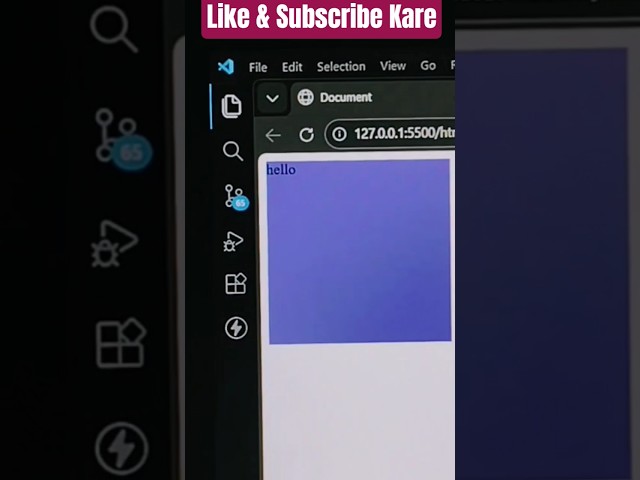 💻 CSS Display Properties🚀 Inline vs Block, None, visibility hidden #coding #viral #trending #shorts