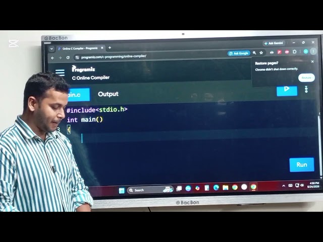 HSC ICT || Chapter 5 || C Programming || 1st C Programme.Follow ICT Fahim Sir  for more Class!