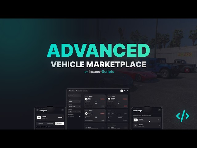 Advanced Vehicle Marketplace [Standalone] [ESX] [QBCore] [Qbox] [vRP] | Fivem Script