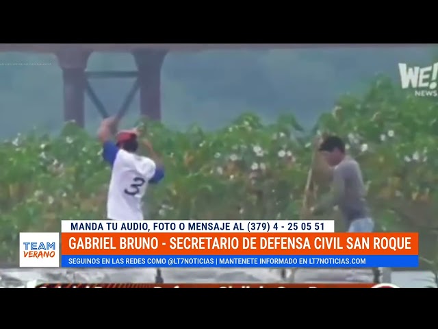 Se agravó la situación hídrica en San Roque, 79 familias evacuadas: charlamos con Gabriel Bruno