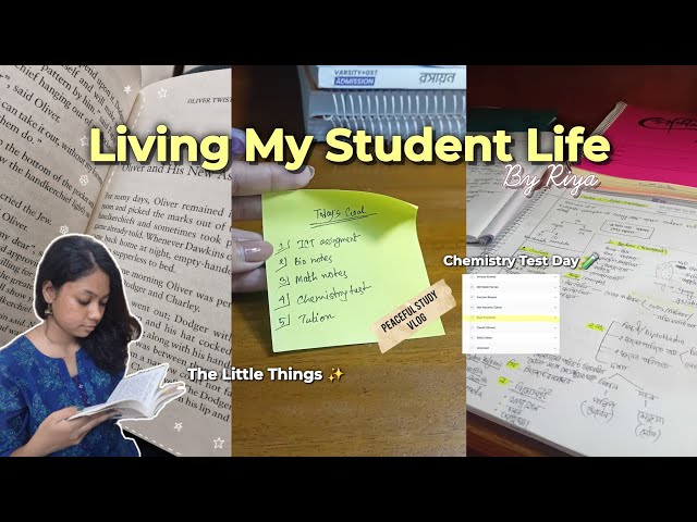 Study Vlog ☕📚 | Chemistry Test Day, Study & Lunch 🇧🇩