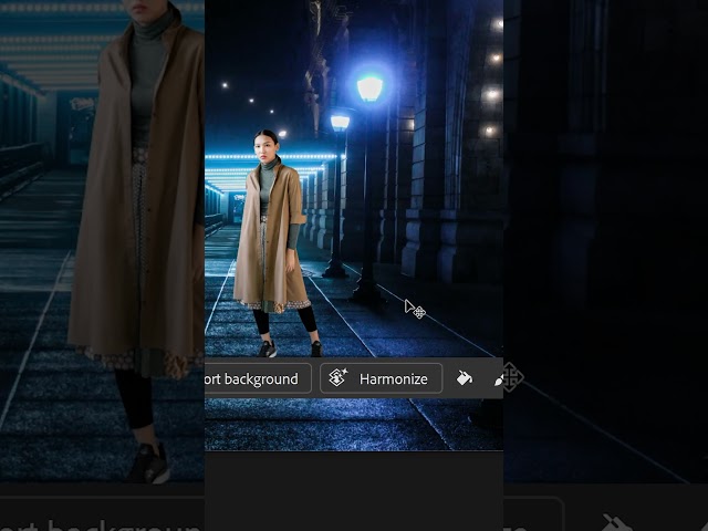 1-Click Photo Blend With Photoshop's NEW Harmonize Feature #shorts