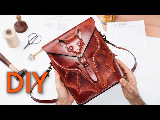 How to Make a Leather Bat Bag - Full DIY Tutorial + Pattern