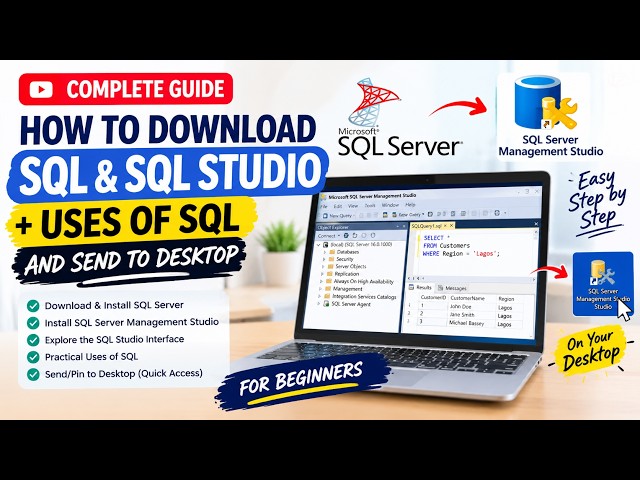 How to Download and Install SQL Server & SSMS on Windows 10/11 | Complete Beginner’s Guide