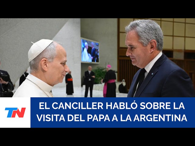 Quirno sobre la llegada del papa a la Argentina. "No vamos a convertirla en una visita política"