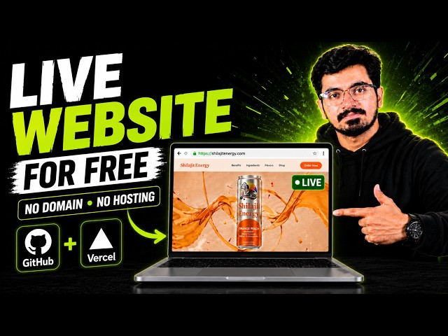How to Make Your Website LIVE for FREE 🤯 | Full Tutorial: GitHub + Vercel
