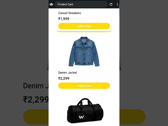 Product Card Design Using HTML & CSS | Responsive E-Commerce Product Cards | Hindi