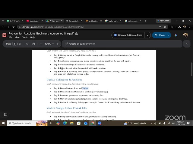 12 PM | Python for Absolute Beginners | Week 2 | Day 2