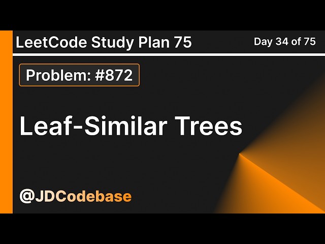 Leaf-Similar Trees | Binary Tree DFS | LeetCode 75 #34 | JavaScript