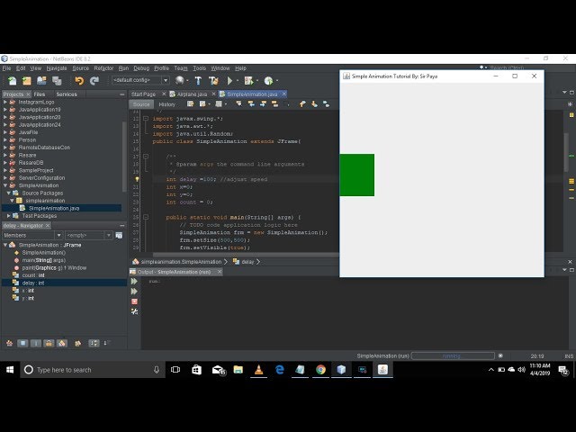 Simple Animation Using Java