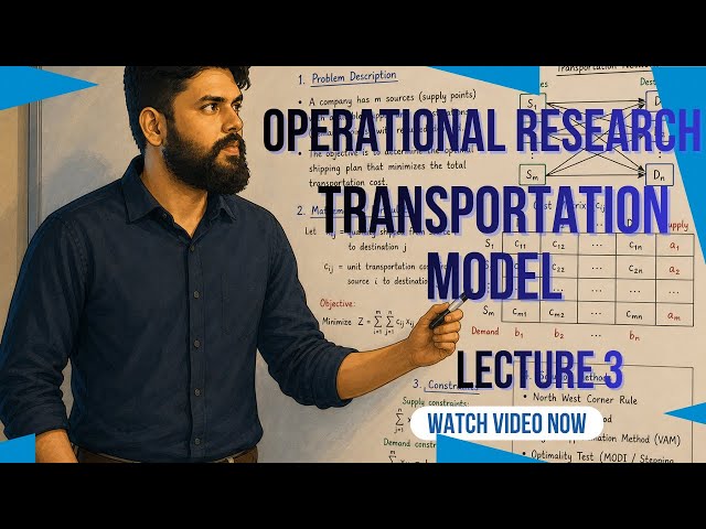 Operational Research- Transportation Model - 3