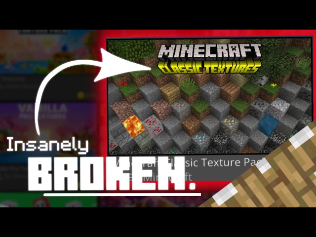 The State of Minecraft's Classic Textures is BAD...