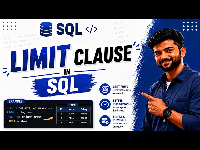 SQL LIMIT Clause in Tamil | Insight Antony