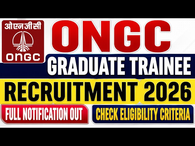 Oil & Natural Gas Corporation Geologist & Engineers Recruitment 2026.