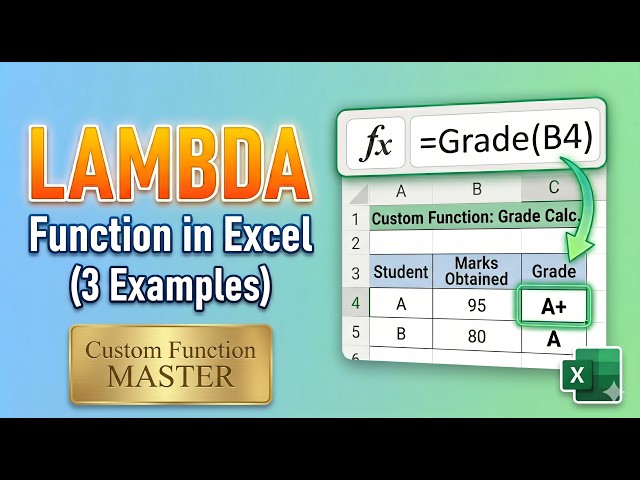 How to Use LAMBDA Function in Excel (3 Examples)