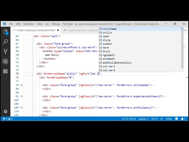 Angular dynamic forms tutorial