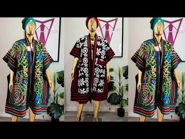 How to cut and sew kimono jacket with ASO OKE Easy cutting and sewing tutorial #tutorialyoutube
