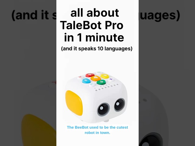 Warning: You Might Fall in Love with The TaleBot Pro, in 10 different languages!