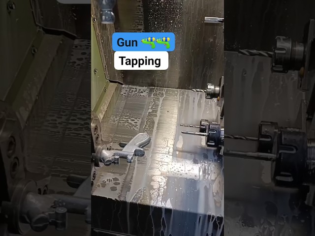 CNC job'sguntapping #viralreelschallenge #CNCmachining #cnc #machine #viral #drill #shorts #gun