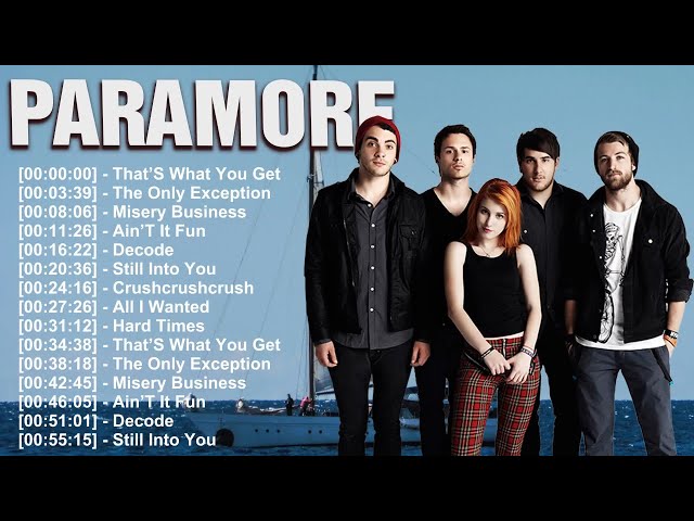 Paramore, Best of pop punk and alt rock classics album, Misery Business, Still Into You playlist